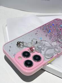 Coque De Téléphone Portable À Fleur Avec Dragonne