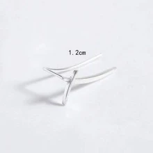 1pair European And American Unisex Earrings, Geometric Lines Stud Earrings For Women