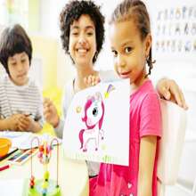 12入組孩童專用貼紙，包含6款不同的獨角獸設計，適用於孩童生日派對小禮物 - 彩色 - 查看 5