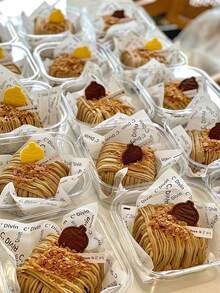 Caja de pastel vasca de 5 piezas, caja de pastelería transparente de 4 pulgadas, caja de embalaje para llevar para fruta, pastel, postre y horneado - transparente - Ver 2