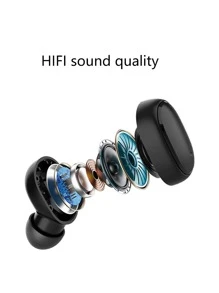 Auricular inalámbrico unicolor prueba de sudor - Negro - Ver 6