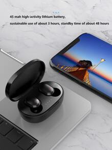 Auricular inalámbrico unicolor prueba de sudor - Negro - Ver 9