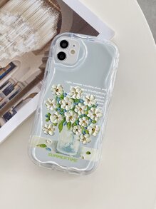 Summer Floral Clear Phone Case - Clear - View 2