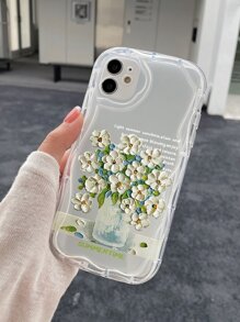 Summer Floral Clear Phone Case - Clear - View 3