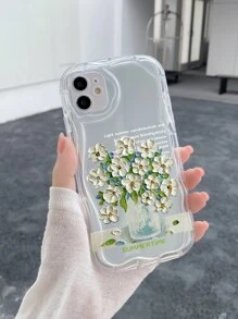 Summer Floral Clear Phone Case - Clear - View 1