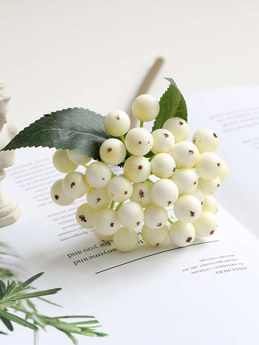 1Pcs Mini Artificial Berries Flower Christmas Fruit Fake Berry And