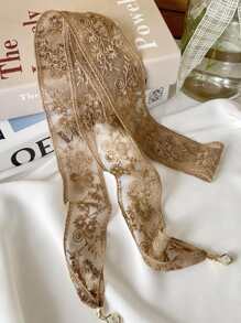 1入組雛菊花邊帶尾巴髮箍，適合波西米亞日常佩戴 - 卡其色 - 查看 1