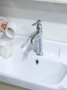 1 件厨房和浴室防水防霉纳米胶带，用于密封和填充，透明，适用于墙角、厕所等，贴纸，墙贴花，乙烯基贴花用于家庭装饰，春季装饰品让您的家焕然一新，拉玛装饰贴纸 - 無色 - 查看 7