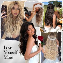 Phần Mở Rộng Tóc 20 Inch Kẹp Trong Phần Mở Rộng Tóc Với Dây Vô Hình Có Thể Điều Chỉnh Kích Thước Sóng Dài Phần Mở Rộng Tóc Với 4 Kẹp An Toàn dành Cho Nữ - Dark Brown - Xem 6