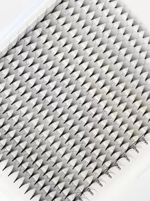 Bandeja grande, 320 ventiladores, puntas puntiagudas y delgadas, volumen unido por calor, pestañas prefabricadas, extensión de pestañas prefabricadas,pestañas pestans extensiones de pestañas