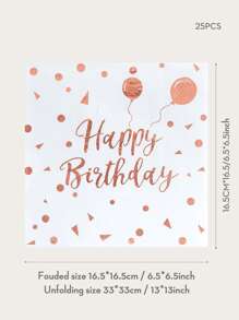 24/48pcs White & Rose Gold Birthday Balloons - Multicolor - View 3