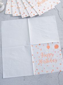 24/48pcs White & Rose Gold Birthday Balloons - Multicolor - View 4