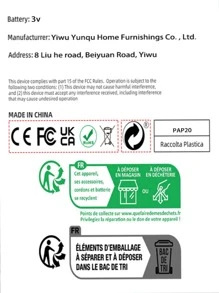 1 pieza Espejo nube & tulipán en forma de noche lámpara creativo regalo - Blanco - Ver 4