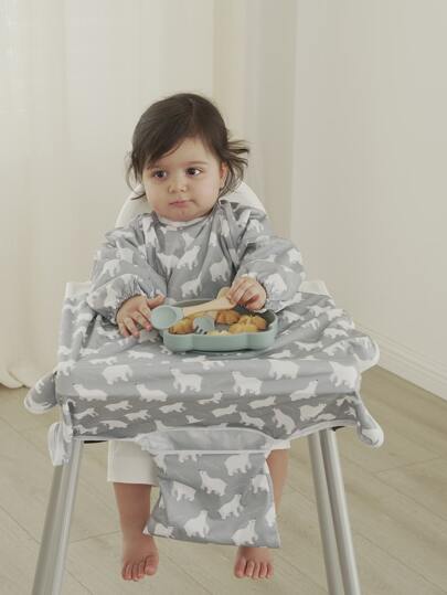 Baby Solar Bear Print Bib