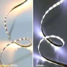 直流 5v USB 供電 30 Led 燈帶運動感應器和手波控制，暖白光適合電視/廚房/櫥櫃裝飾 - 黑色 - 查看 7