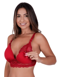 Maternity Lingerie - 紅色 - 查看 1