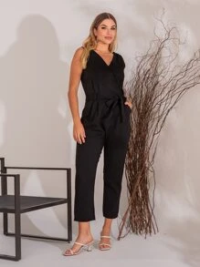 Women Jumpsuits - 黑色 - 查看 1