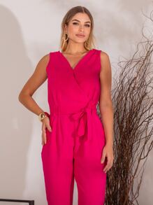 Women Jumpsuits - Màu Hồng Tươi - Xem 4