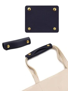 Pu Handle Cover For Backpack, Luggage And Detachable Strap - Blue - View 2