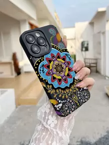 Flower Pattern Anti-fall Phone Case - Multicolor - View 1
