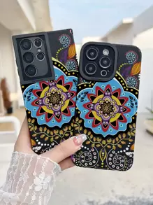 Flower Pattern Anti-fall Phone Case - Multicolor - View 4