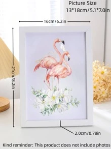 رمضان زينة رمضان إطار صورة أبيض موحد اللون قطعة واحدة