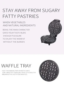 1入組插頭式1000w多功能薄餅機kj-505,高功率,快速加熱,加熱均勻,可拆卸設計,易於清潔,智能控溫,細膩質感,健康飲食,防沾粘設計,健康塗層,耐高溫手柄,操作簡便,家庭便攜式 - 黑色 - 查看 5