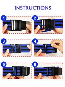 4pcs Set Blood Flow Restriction (BFR) Occlusion Cuffs, Adjustable For Arms, Thighs & Hips, Suitable For Women & Men, Promote Muscle Growth In Biceps, Legs - Blue - View 5