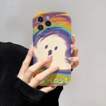 卡通幽靈圖案手機殼 - 彩色 - 查看 2