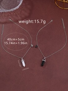 1 Set Orologi per Coppie, Orologi al Quarzo di Moda per Coppie e Collane a Forma di Cuore Magnetiche, Perfetti per Uso Quotidiano, Regali di Compleanno, Feste, Raduni Festivi e Come Regalo Ideale per Se Stessi o per Gli Amici. Scatole Non Incluse