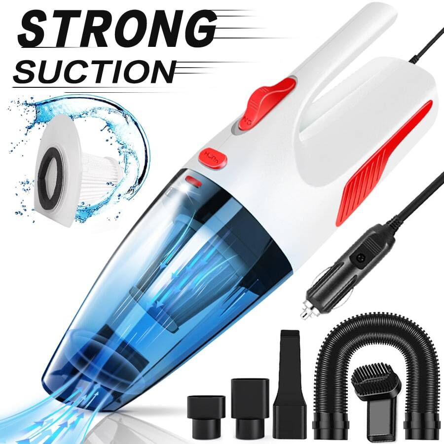 Aspirador blanco con cable de coche - Blanco - Ver 1