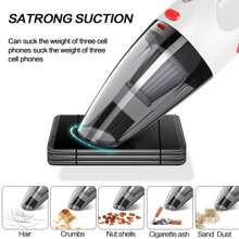 Aspirador blanco con cable de coche - Blanco - Ver 3