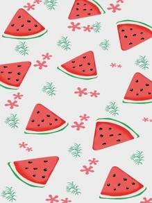 Summer Watermelon Painted Clear Phone Case