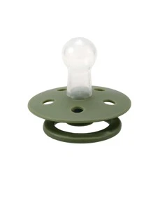 1 Peça Chupeta de Cor Macaron para Uso Acalmante e de Desmame, Tamanho P (0-6 Meses) / G (6-36 Meses), Silicone Super Macio, para Recém-Nascidos - Verde Militar - Visão 3