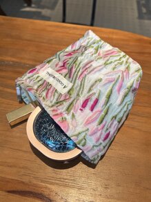 花卉旅行化妆包，1 件轻便多功能防水化妆品收纳包手提包沐浴淋浴钱包袋便携式化妆品刷收纳包带拉链封口，可装口红、刷子、护肤品、手机、硬币、小物品，适合家庭、旅行、度假和学校使用，化妆包化妆袋护肤包 - 彩色 - 查看 6