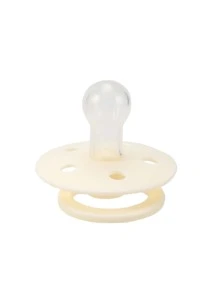 1pc Pacifier In Macaron Colors With Magic Soothing Function. Size S For 0-6 Months Babies And Size L For 6-36 Months Babies. Made Of Soft Silicone And Can Instantly Pacify And Soothe The Baby During Breastfeeding And Helps In Anti-colicking. - Beige - View 3