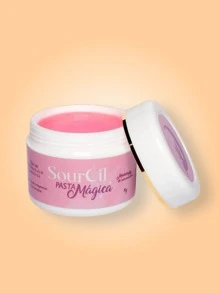 Pasta Mágica SourCil Sérum Modelador De Sobrancelhas Efeito Brow Lamination Contém Vitaminas A B e D Ômega 3 e 6 e Estimula o Crescimento Regenerador - Rosa empoeirado - Visão 1