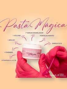Pasta Mágica SourCil Sérum Modelador De Sobrancelhas Efeito Brow Lamination Contém Vitaminas A B e D Ômega 3 e 6 e Estimula o Crescimento Regenerador - Rosa empoeirado - Visão 2