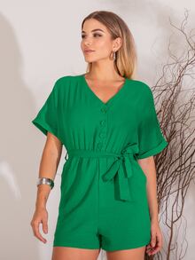 Women Jumpsuits - màu xanh lá - Xem 3