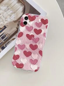 Funda de teléfono con diseño de corazón - transparente - Ver 2