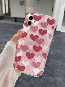 Funda de teléfono con diseño de corazón - transparente - Ver 3