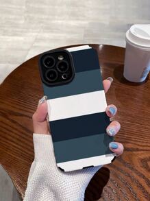 1 étui pour téléphone portable à motif écossais bicolore, doux et compatible avec les modèles iPhone et Samsung