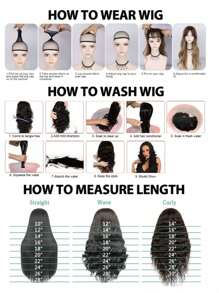 13*3 Brown Color 24 Inches Synthetic Lace Front Wig With High Temperature Fiber For Daily Wear, Straight Hair - Brown - View 6