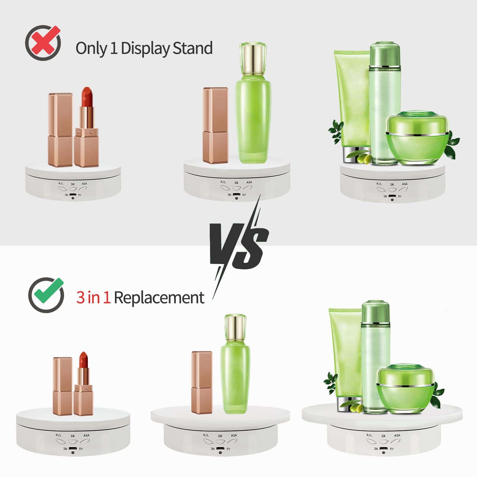 Remote Motorized Rotating Display Stand Turntable Motorized Lazy Susan