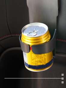 1pc Universal Car Cup Holder, Door-mounted Beverage Rack - Black - View 2