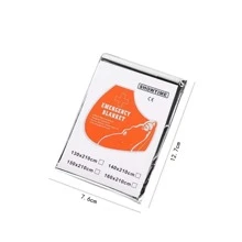 3Pcs Emergency Blanket Outdoor Survival Rescue First Aid Foil Thermal Blanket Hypothermia Windproof Multi-Use For Explore Camping 2 Types Of Packaging Are Randomly Shipped - Silver - View 3