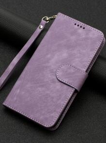 Magnetic Wallet Phone Case PU Compatible With iPhone15/15Plus/15Pro/15Promax - Mauve Purple - View 6