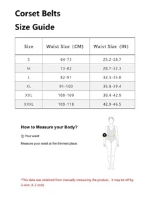 1pc Women's Fashionable Party Waist Belt Strapless Control Slimming Corset For Evening Events Vintage Halloween Waist Traineraccessories For Ladies For Dress Western Cowboy Cowgirl Country Wear Vintage Black Belt - Black - View 5