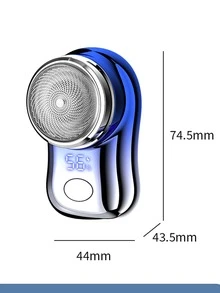 Portable Rechargeable Mini Electric Shaver With Battery Indicator, Creative And Personalised Design, Perfect Gift For Boyfriend - Black - View 11