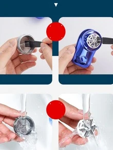 Portable Rechargeable Mini Electric Shaver With Battery Indicator, Creative And Personalised Design, Perfect Gift For Boyfriend - Black - View 8